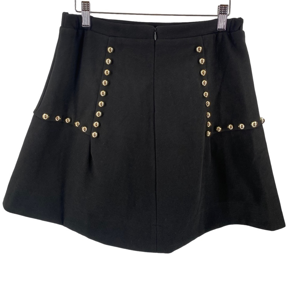 Tuckernuck | NEW Gold Stud Mod Mini Skirt in Black Size M - Picture 5 of 7